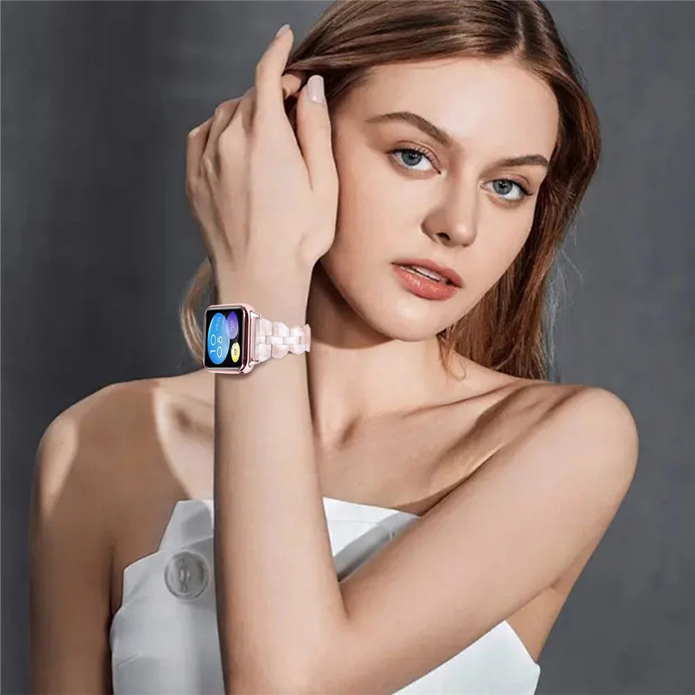 Bracelet Band for Xiaomi Smart Band 10 Pro / 9 Pro / 8 Pro / Redmi Watch 6 / 5 / 4 Rhombus Resin Watch Strap - Style A - 5