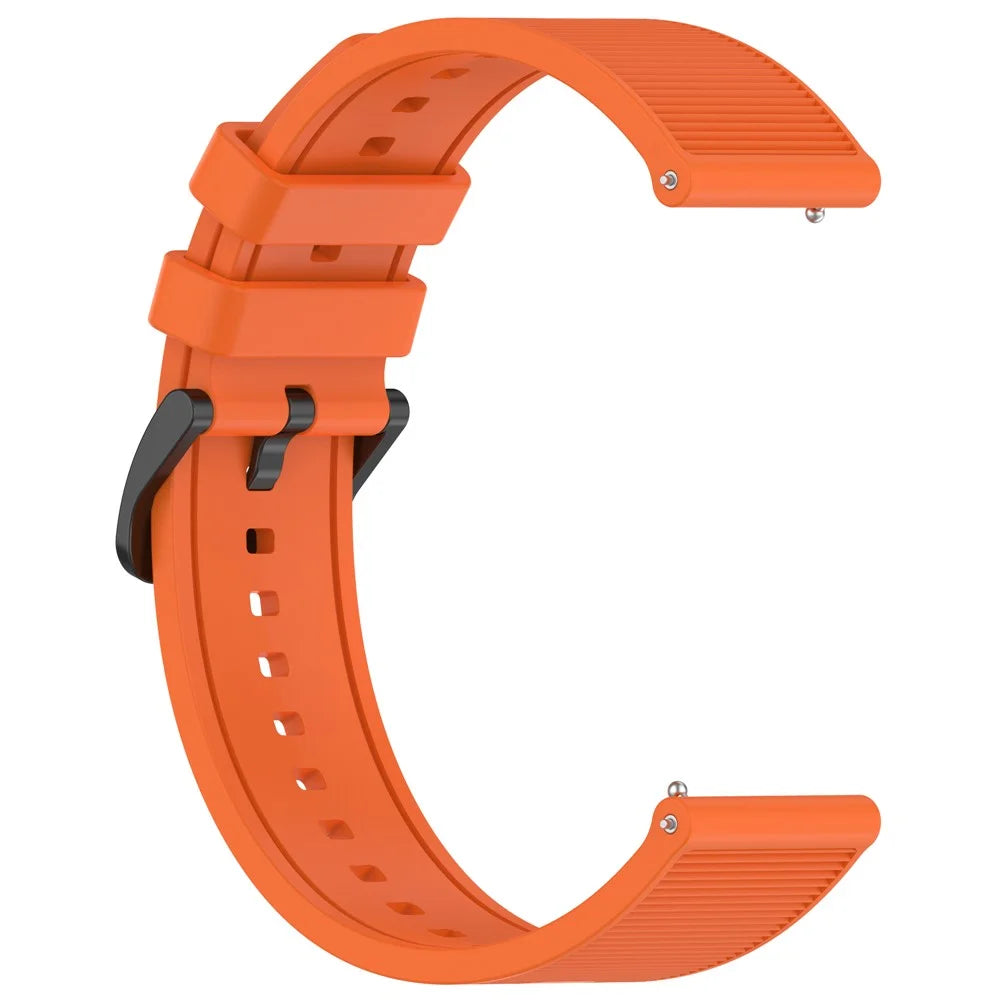 For Huawei Watch GT 4 / Garmin Venu 2 Watch Band 22mm Soft Silicone Wrist Strap - Orange - 3