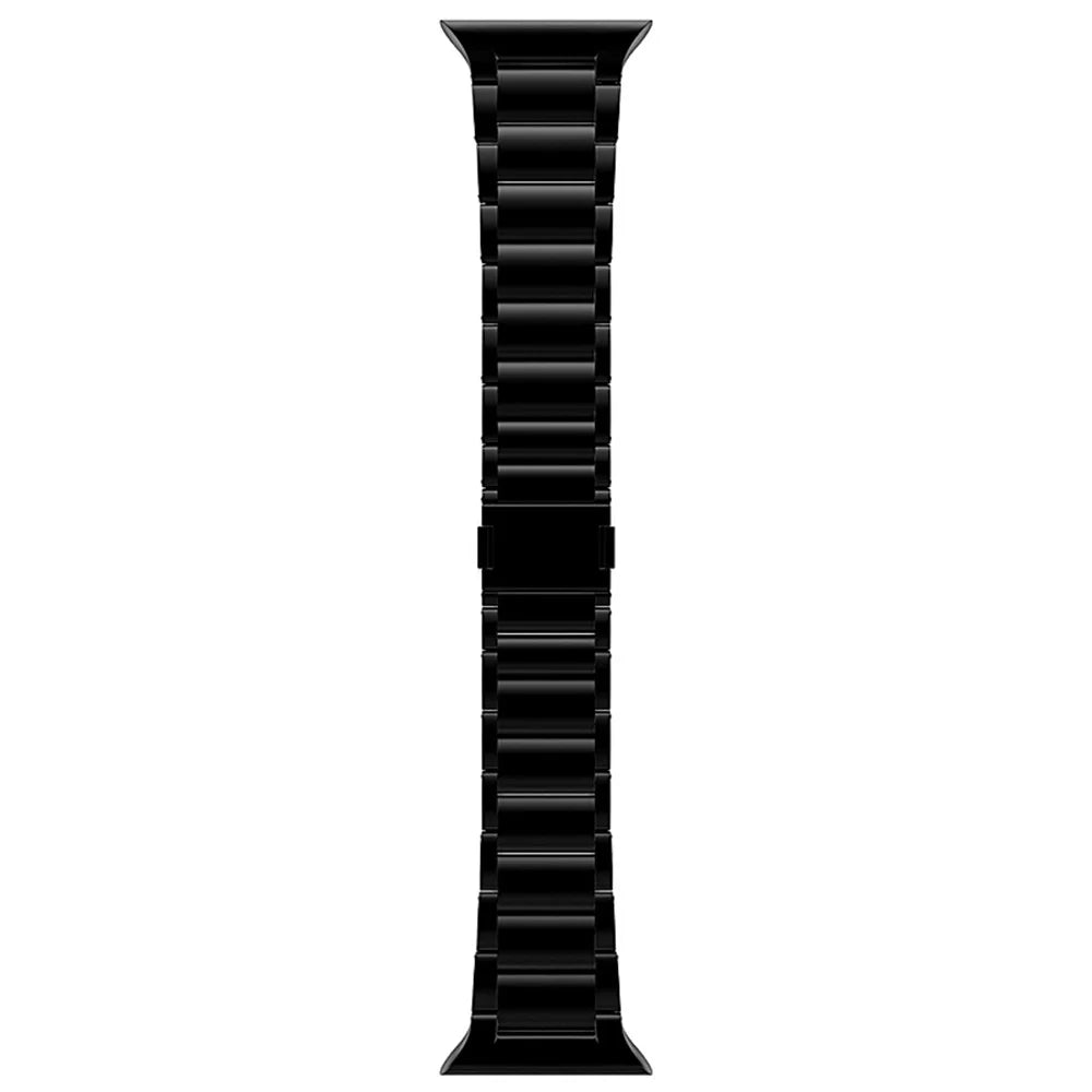 For Apple Watch Series 11 10 42mm / 9 8 7 41mm / SE3 SE2 SE 6 5 4 40mm / 3 2 1 38mm Magnetic Titanium Steel Watch Strap - Black - 2