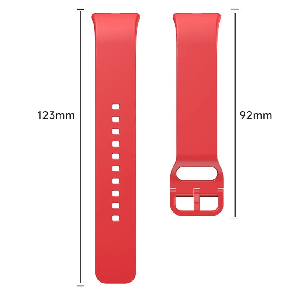 For Samsung Galaxy Fit3 Watch Band Soft Silicone Strap Replacement - Red - 3