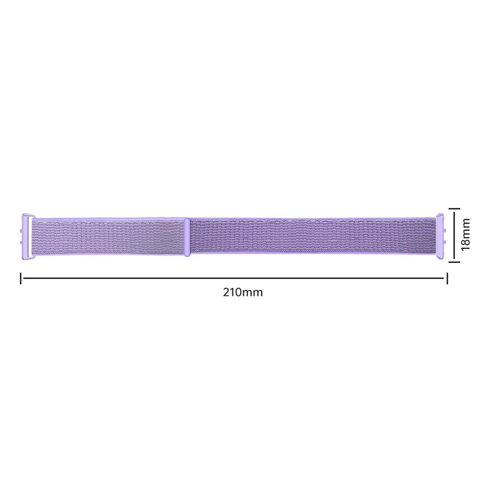 For Samsung Galaxy Fit3 Replacement Strap Braided Nylon Smart Watch Band - Purple - 3