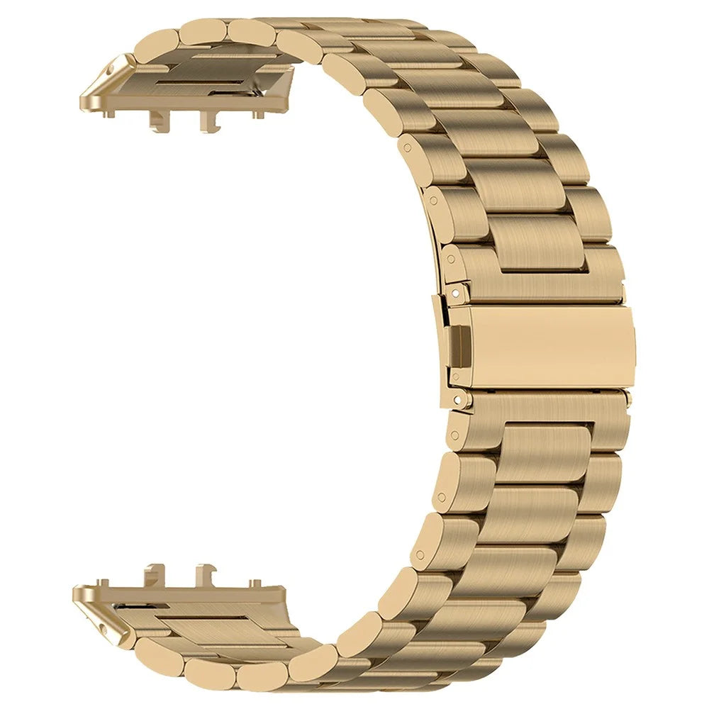 For Samsung Galaxy Fit3 Replacement Strap Quick Release Stainless Steel Watch Band - Gold - 1