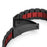 For Samsung Galaxy Fit3 Quick Release Watch Strap Stainless Steel Watchband - Black / Red / Black - 5