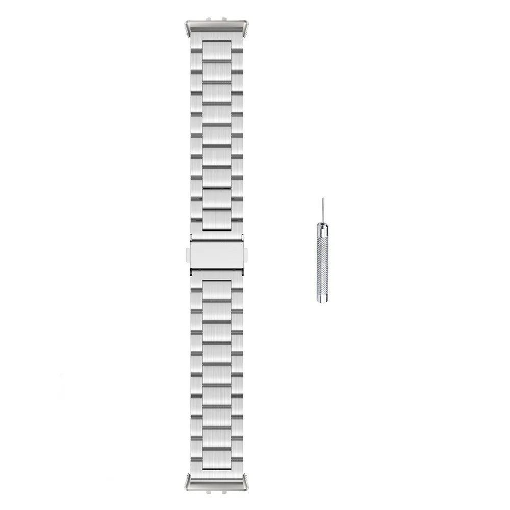 For Samsung Galaxy Fit3 Replacement Strap Quick Release Stainless Steel Watch Band, Silver - 2