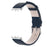For Samsung Galaxy Fit3 SM-R390 Replacement Wrist Band Adjustable Leather Watch Strap - Dark Blue - 4