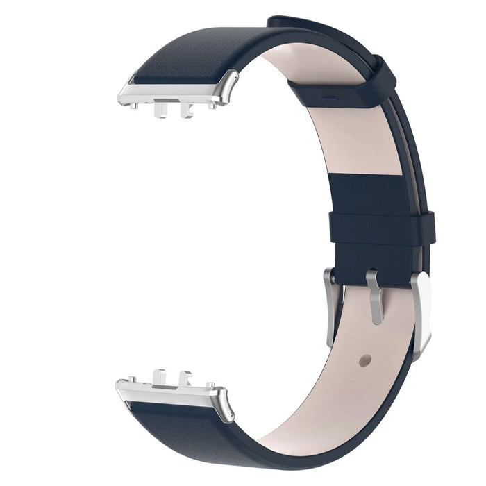 For Samsung Galaxy Fit3 SM-R390 Replacement Wrist Band Adjustable Leather Watch Strap - Dark Blue - 4