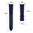 For Samsung Galaxy Fit3 SM-R390 Replacement Wrist Band Adjustable Leather Watch Strap - Dark Blue - 6