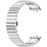 For Samsung Galaxy Fit3 SM-R390 Stainless Steel Strap Butterfly Buckle Replacement Band - Silver - 3