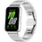 For Samsung Galaxy Fit3 SM-R390 Stainless Steel Strap Butterfly Buckle Replacement Band - Silver - 5