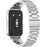 For Samsung Galaxy Fit3 SM-R390 Replacement Strap Classic 3-Bead Stainless Steel Watch Band - Silver - 1