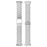 For Samsung Galaxy Fit3 SM-R390 Replacement Strap Classic 3-Bead Stainless Steel Watch Band - Silver - 5