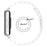 For Samsung Galaxy Fit3 SM-R390 Replacement Strap Classic 3-Bead Stainless Steel Watch Band - Silver - 7