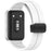 For Samsung Galaxy Fit3 Silicone Watch Band Folding Buckle Sport Replacement Straps - White - 1