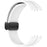 For Samsung Galaxy Fit3 Silicone Watch Band Folding Buckle Sport Replacement Straps - White - 3