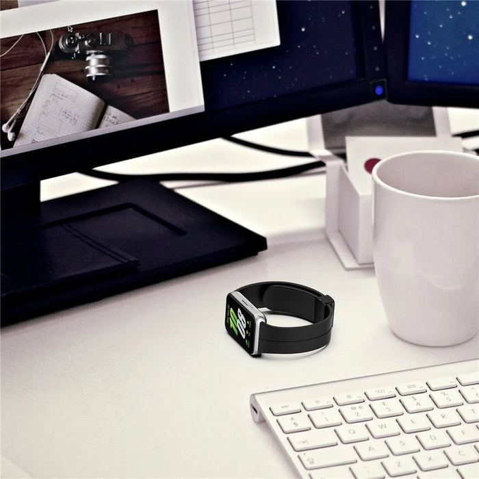 For Samsung Galaxy Fit3 Silicone Watch Band Folding Buckle Sport Replacement Straps - White - 7
