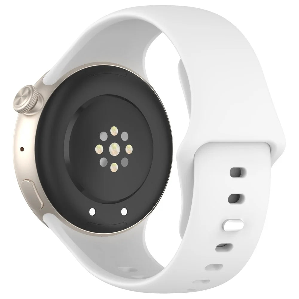 For vivo Watch 3 Silicone Watch Band Adjustable Wrist Strap Replacement - White - 1