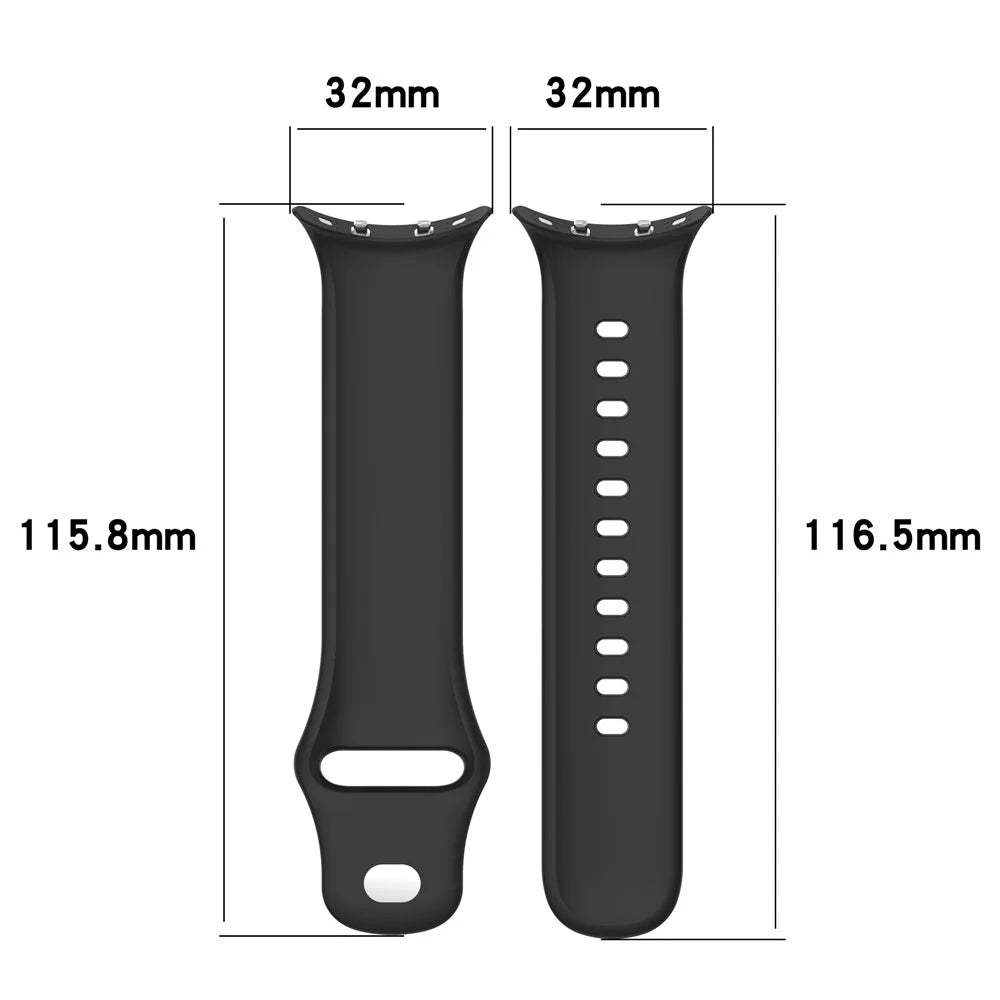 For vivo Watch 3 Silicone Watch Band Adjustable Wrist Strap Replacement - White - 7