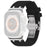 For Apple Watch Series 11 10 42mm / 9 8 7 41mm / SE3 SE2 SE 6 5 4 40mm / 3 2 1 38mm Silicone Band Butterfly Buckle Watch Strap - Black - 1