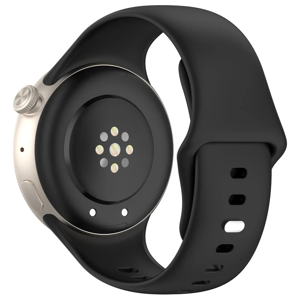 For vivo Watch 3 / iQOO Watch Wrist Strap Soft Silicone Smart Watch Band - Black - 1