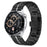 For Huawei Watch GT 3 Pro 46mm Watchband Metal Strap Replacement with Butterfly Buckle - Black+Silver - 2