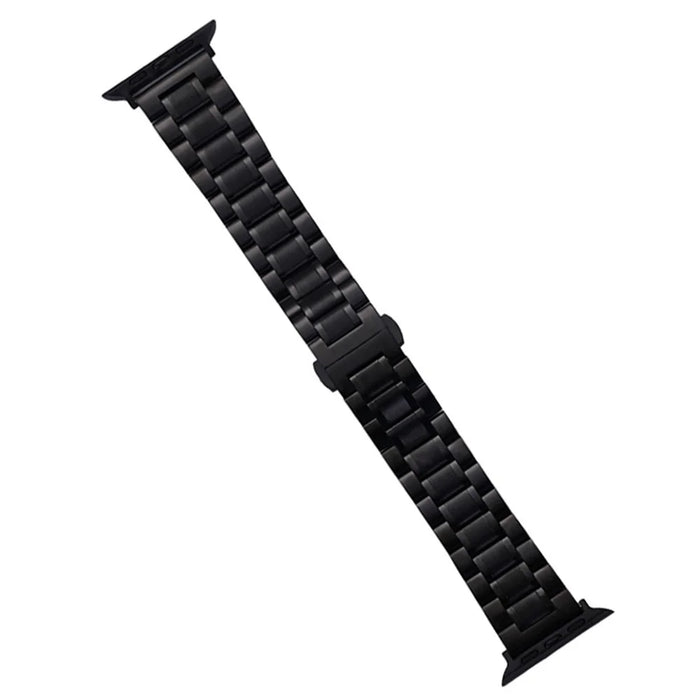 Watch Band for Apple Watch Series 11 10 42mm / 9 8 7 41mm / SE3 SE2 SE 6 5 4 40mm / 3 2 1 38mm 5-Beads 22mm Wrist Strap - Black - 1