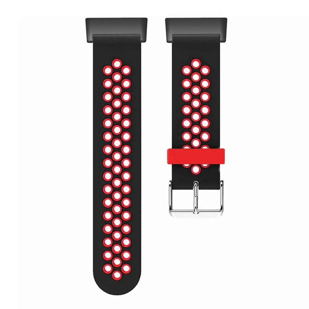 For Huawei Watch D Adjustable Silicone+Metal Watch Strap Breathable Band - Red - 2