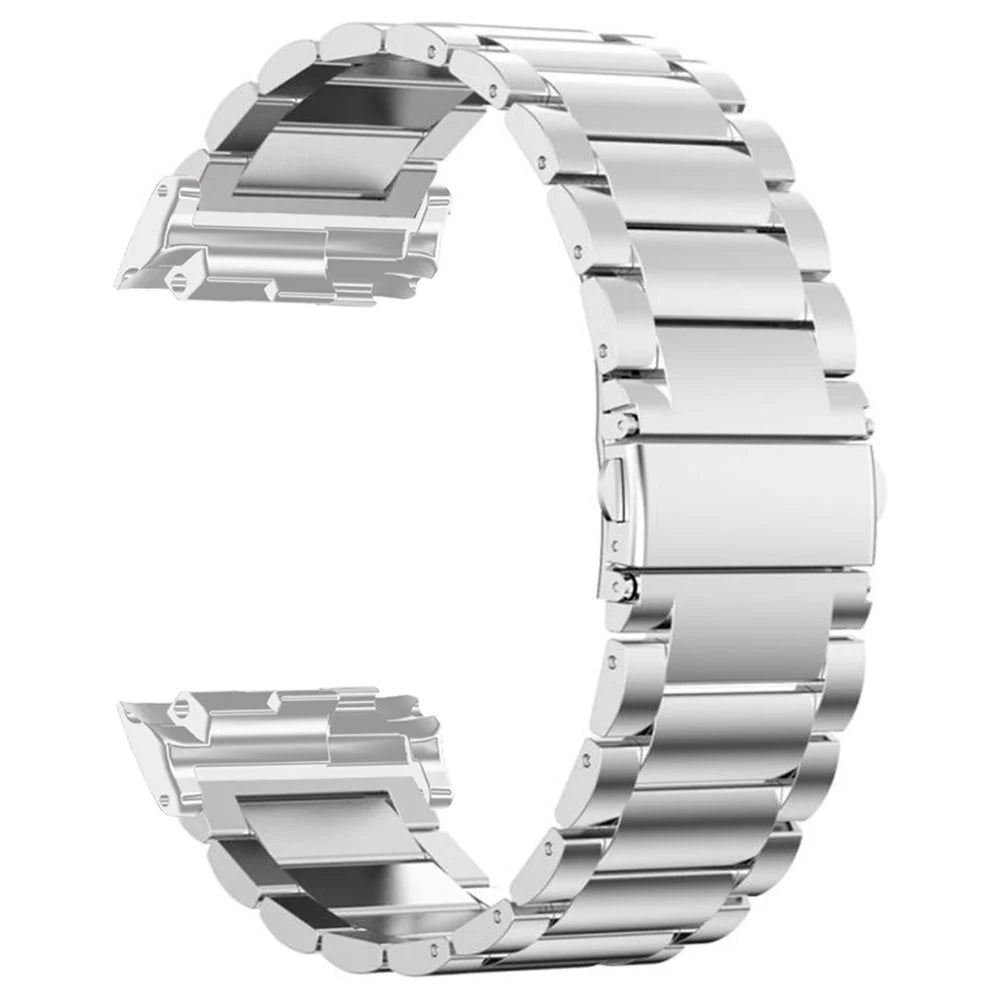 For Huawei Watch D Stainless Steel Watch Strap Buckle Design Wrist Band - Silver - 1
