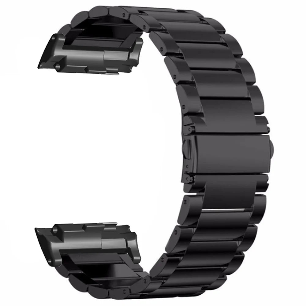 For Huawei Watch D High Hardness Stainless Steel Watch Strap Band with Buckle - Black - 1