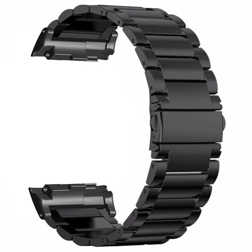 For Huawei Watch D High Hardness Stainless Steel Watch Strap Band with Buckle - Black - 1