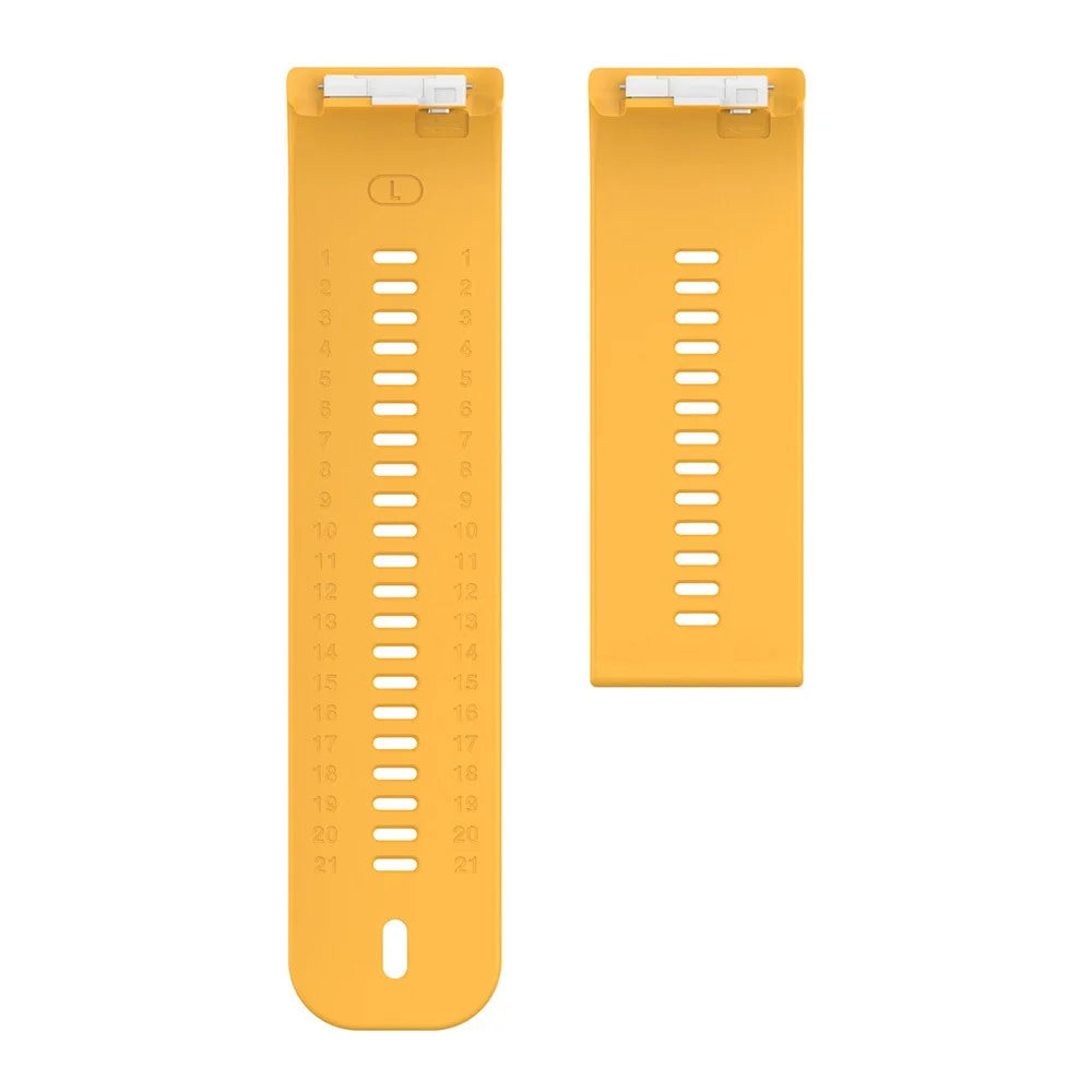 For Huawei Watch D Flexible Silicone Wrist Band Watch Strap without Buckle - Yellow - 3