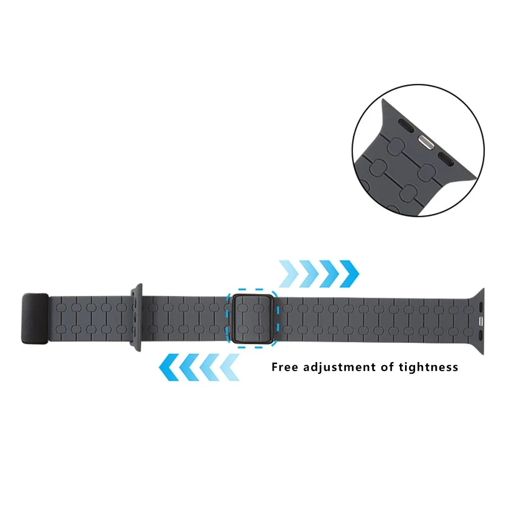 For Apple Watch Ultra 3 2 1 49mm / Series 11 10 46mm / 9 8 7 45mm / SE3 SE2 SE 6 5 4 44mm / 3 2 1 42mm Liquid Silicone Strap - Blackish Green - 2