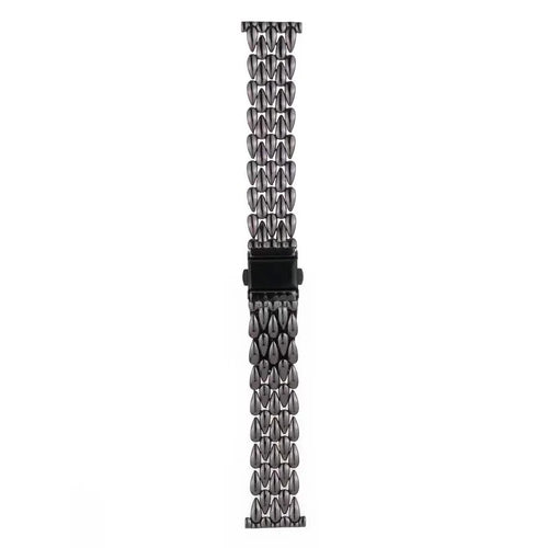 Watch Band for Apple Watch Series 11 10 42mm / 9 8 7 41mm / SE3 SE2 SE 6 5 4 40mm / 3 2 1 38mm Zinc Alloy Wrist Strap - Black - 1