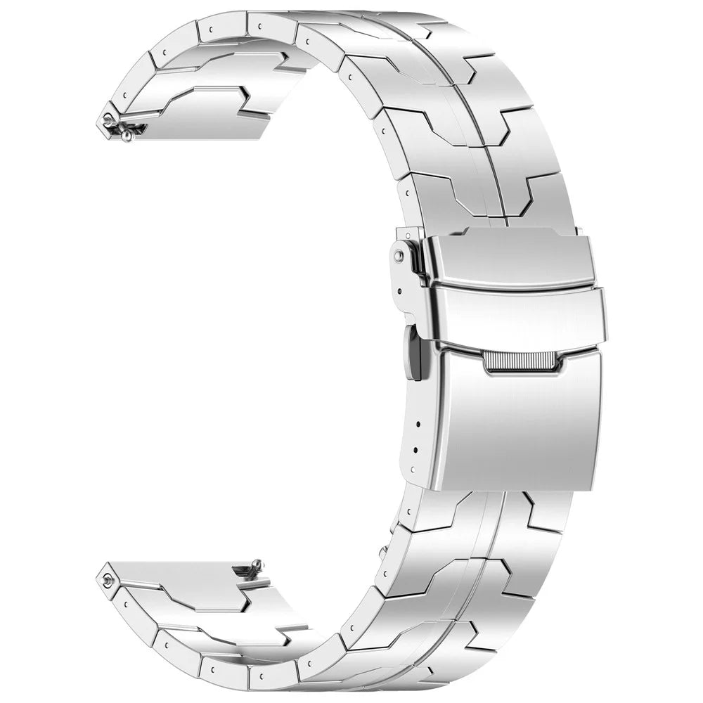 For Samsung Galaxy Watch3 45mm / Huawei Watch GT 4 46mm Band 22mm Titanium Alloy Watch Bracelet - Silver - 2