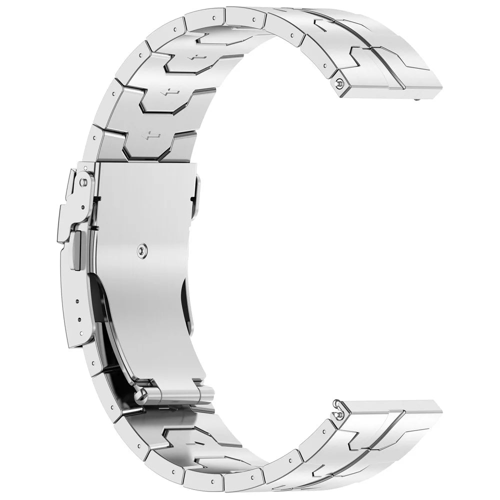 For Samsung Galaxy Watch3 45mm / Huawei Watch GT 4 46mm Band 22mm Titanium Alloy Watch Bracelet - Silver - 3