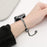 20mm Universal Smart Watch Copper Bracelet Tower Shape Design Replacement Band - Black - 3