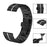 For Garmin Forerunner 255 Stainless Steel Wrist Band Watch Strap with Buckle - Black+Silver - 5