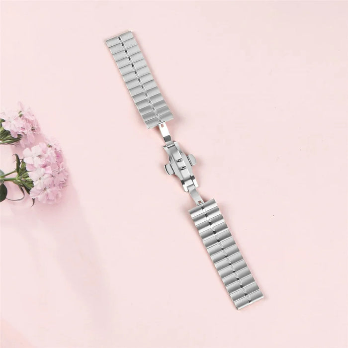 For Xiaomi Haylou RT2 LS10 Wrist Band Stainless Steel Watch Strap - Silver - 4