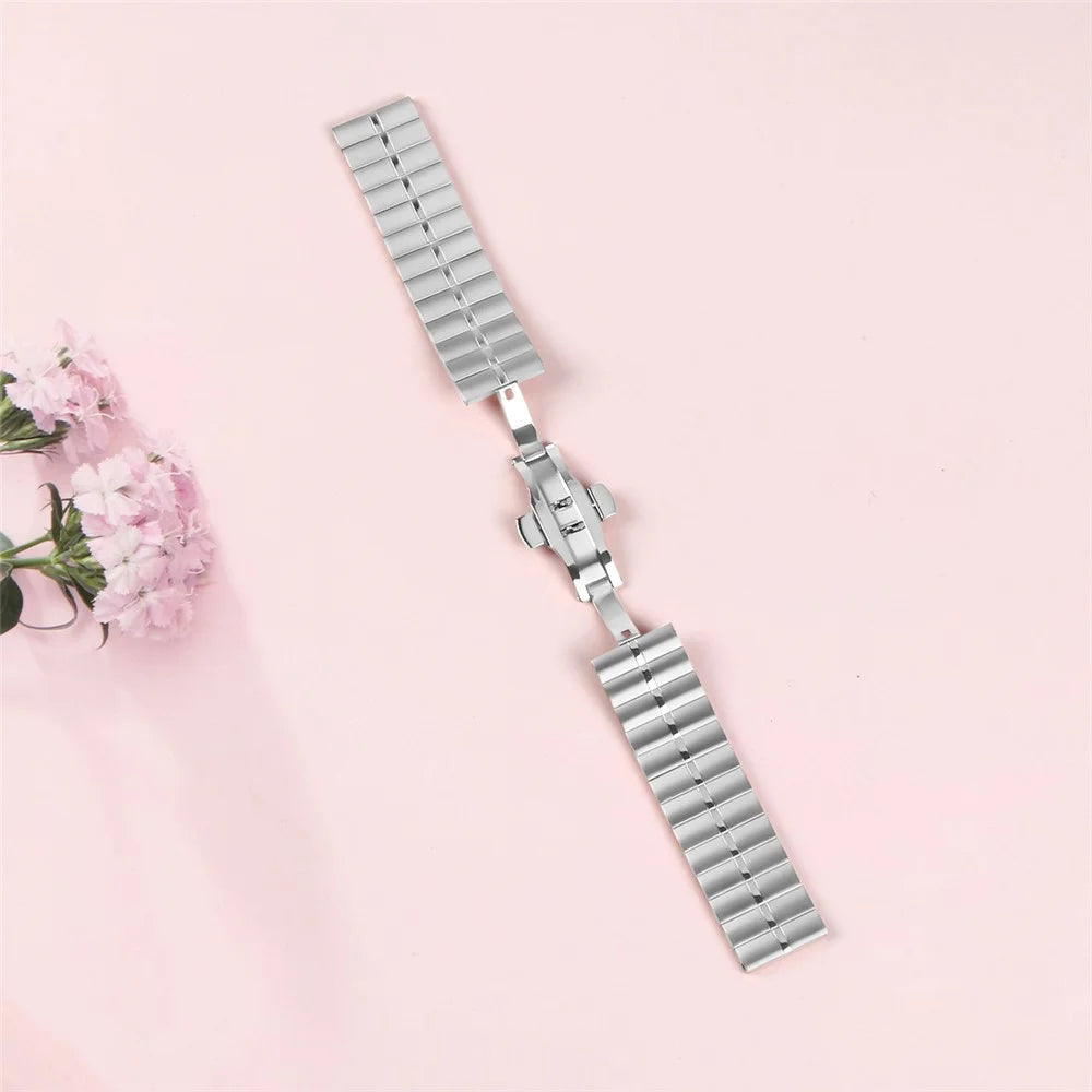For Xiaomi Haylou GST LS09B Buckle Design Stainless Steel Wrist Band Watch Strap - Silver - 4