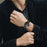 For Xiaomi Watch S1 Pro Replacement Watch Band Stainless Steel Strap with Buckle - Black+Silver - 6