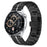 For Honor Watch Dream Stainless Steel Band Replacement Watch Strap with Buckle - Black+Silver - 2