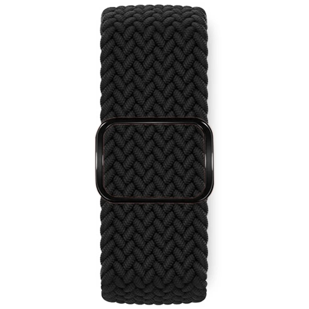 KALEBOL For Apple Watch Ultra 3 2 1 49mm / Series 11 10 46mm / 9 8 7 45mm / SE3 SE2 SE 6 5 4 44mm / 3 2 1 42mm Nylon Braided Watch Strap - Black - 3