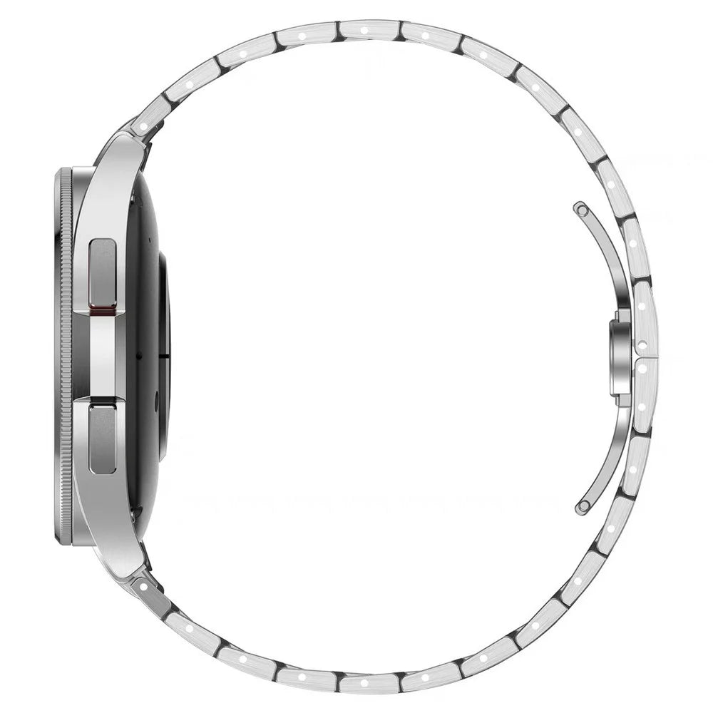For Samsung Galaxy Watch6  /  Watch 5  /  Watch FE 40mm / Watch4 Watch Strap Stainless Steel Watchband with Butterfly Buckle - Titanium - 7