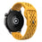 For Garmin vivoactive 5 / Venu 2 Plus Silicone Watch Band 20mm Hollow Adjustable Strap - Dark Yellow - 1