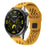 For Garmin vivoactive 5 / Venu 2 Plus Silicone Watch Band 20mm Hollow Adjustable Strap - Dark Yellow - 2