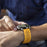 For Garmin vivoactive 5 / Venu 2 Plus Silicone Watch Band 20mm Hollow Adjustable Strap - Dark Yellow - 5