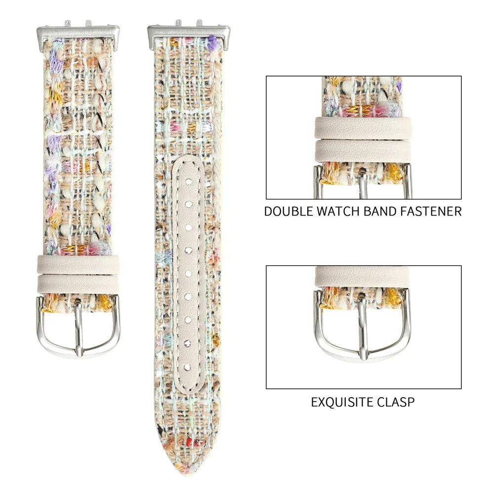For Samsung Galaxy Fit3 Replacement Strap Woolen Wristband - Starlight - 4