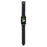 For Samsung Galaxy Fit3 Watch Strap Litchi Texture Genuine Cow Leather Magnetic Band - Black - 3