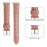 For Samsung Galaxy Fit3 Watch Band Cowhide Leather Strap Replacement - Deep Pink - 4
