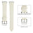 For Samsung Galaxy Fit3 Genuine Leather Watch Strap Band Replacement - Beige - 4