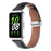 For Samsung Galaxy Fit3 Watch Band Slim Genuine Cow Leather Magnetic Replacement Strap - Black - 2